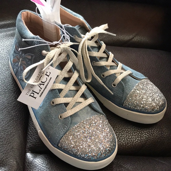 girls sequin high tops